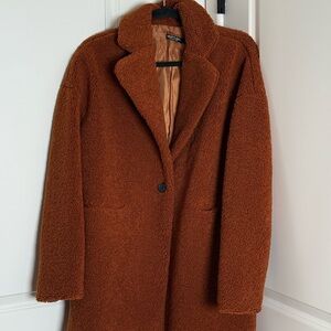 Nasty Gal Rust Teddy Jacket